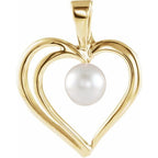 Pearl Heart Pendant