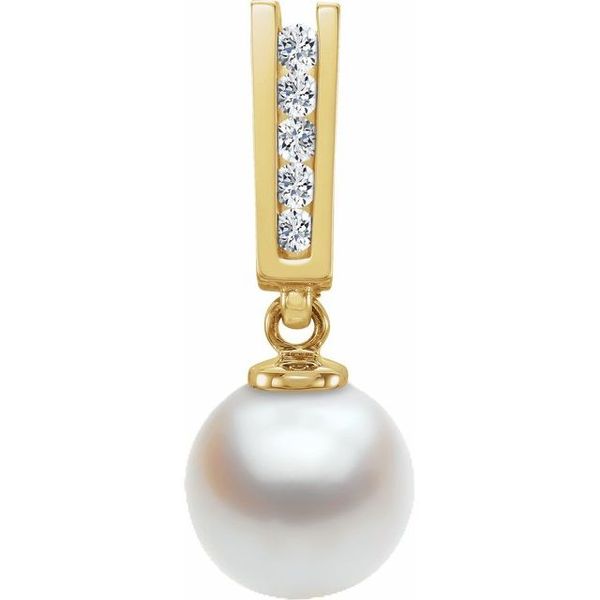 Bar Pearl Slide Pendant