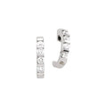 Accented J-Hoop Earrings
