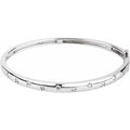 Accented Hinged Bangle Bracelet