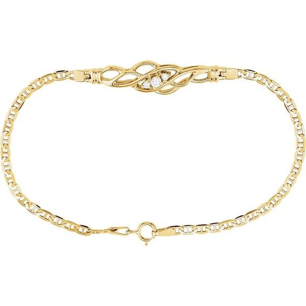 Accented Anchor Bracelet