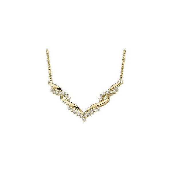 Accented V Necklace