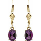 Oval 4-Prong Earrings - Image 2