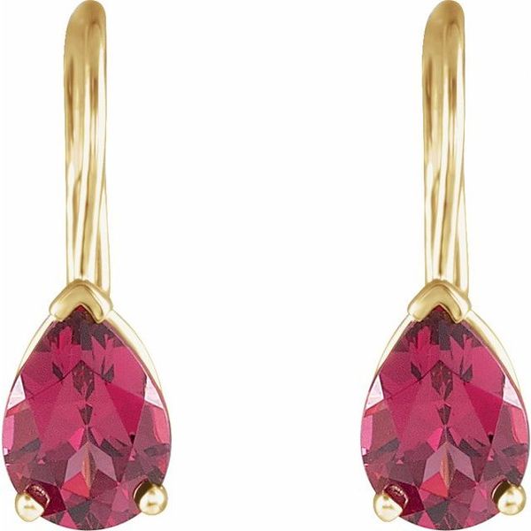 Pear V-End Earrings - Image 2