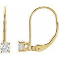 Round Lever Back Earrings