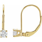 Round Lever Back Earrings