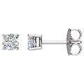 Round 4-Prong Stud Earrings