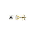 Round 4-Prong Stud Earrings