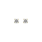 Round 4-Prong Stud Earrings - Image 2