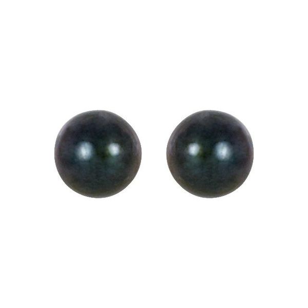 Pearl Stud Earrings - Image 2