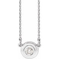 Bezel-Set Necklace