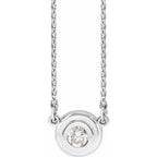 Bezel-Set Necklace