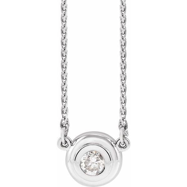 Bezel-Set Necklace