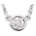 Bezel-Set Solitaire Necklace