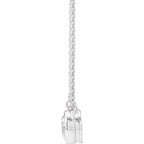 Bezel-Set Solitaire Necklace - Image 2