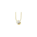 Bezel-Set Solitaire Necklace
