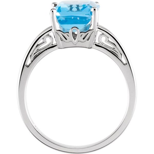 Scroll Setting® Solitaire Ring - Image 2