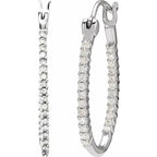 Inside-Outside U-Hoop Earrings - Image 2