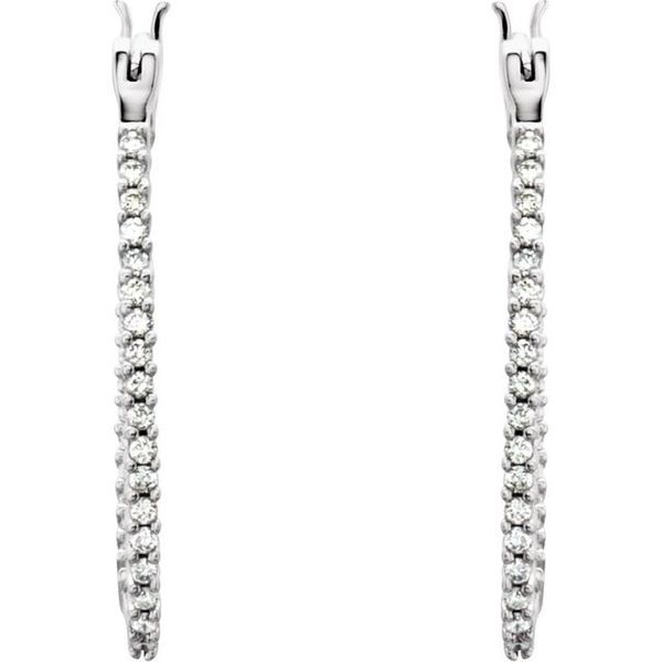 Inside-Outside U-Hoop Earrings - Image 3