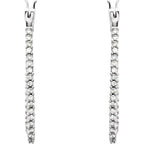 Inside-Outside U-Hoop Earrings - Image 3