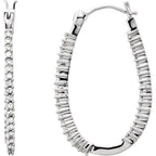 Inside-Outside U-Hoop Earrings - Image 4