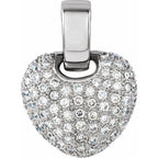Pave-Style Heart Pendant