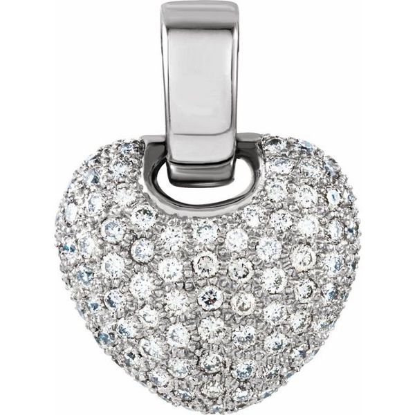 Pave-Style Heart Pendant