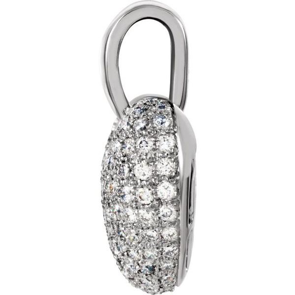 Pave-Style Heart Pendant - Image 2