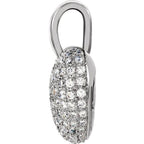 Pave-Style Heart Pendant - Image 2