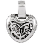Pave-Style Heart Pendant - Image 3
