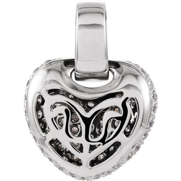 Pave-Style Heart Pendant - Image 3