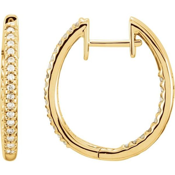 Inside-Outside Hinged Hoop Earrings