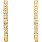 Inside-Outside Hinged Hoop Earrings - Image 3
