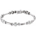 Bezel-Set Line Bracelet