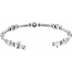 Bezel-Set Line Bracelet - Image 2