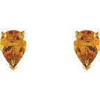 Pear 3-Prong Scroll Setting® Stud Earring - Image 2