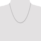 Leslie's 14K White Gold 2mm Diamond-Cut Rope Chain - Image 4