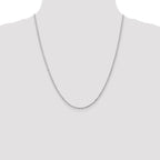 Leslie's 14K White Gold 2mm Diamond-Cut Rope Chain - Image 4