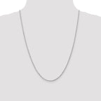 Leslie's 14K White Gold 2mm Diamond-Cut Rope Chain - Image 4