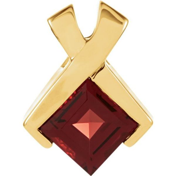 Criss-Cross Solitaire Pendant