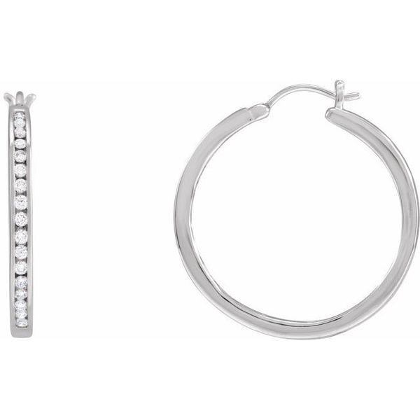 Accented Hoop Earrings