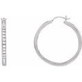 Accented Hoop Earrings