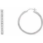 Accented Hoop Earrings