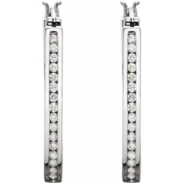 Inside-Outside Hoop Earrings - Image 2