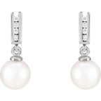 Accented Pearl Earrings - Image 2