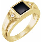 Accented Bezel-Set Ring