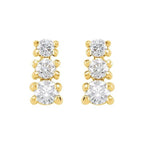 Graduated Three-Stone Earrings - Image 2