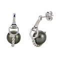 Sterling Silver Tahitian Pearl Earring