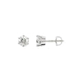 Round 6-Prong Stud Earrings