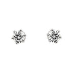 Round 6-Prong Stud Earrings - Image 2